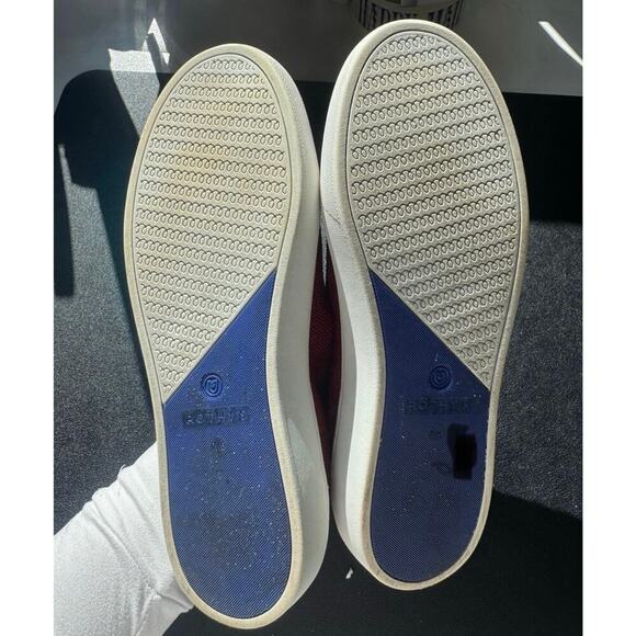 Rothy's The Original Slip On Sneakers Knitted In Red Garnet Retired Size 7.5 - Picture 12 of 12